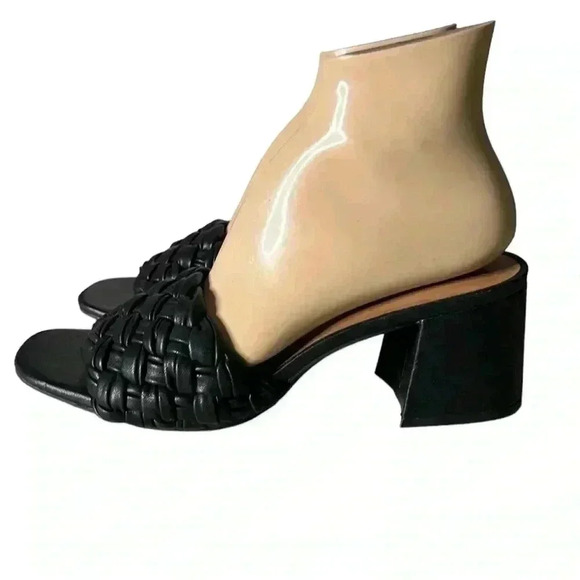 A NEW DAY Dorothy Open-Toe Thick Strap Slide On Heels Size 9.5 - Picture 1 of 7